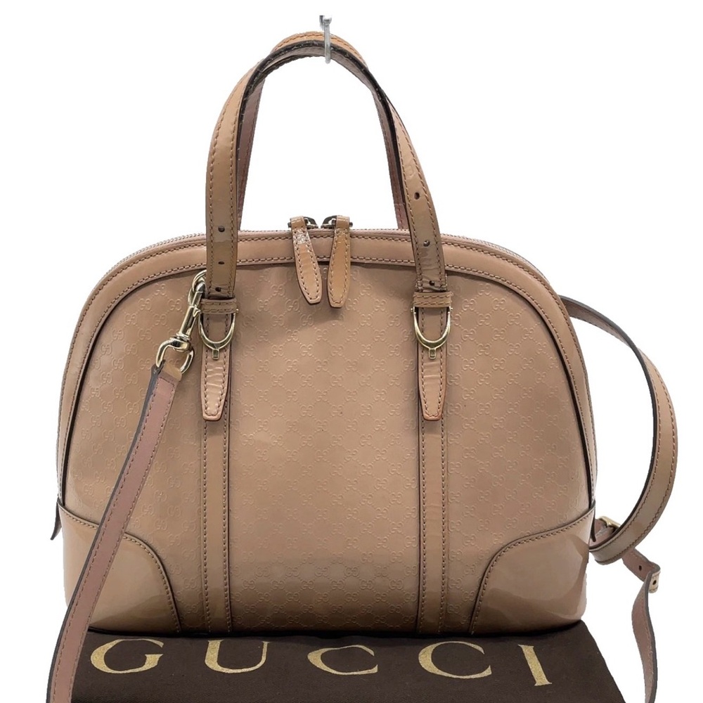 Gucci Tan Leather Dome Satchel with Gold Hardware…… COMES WITH COA